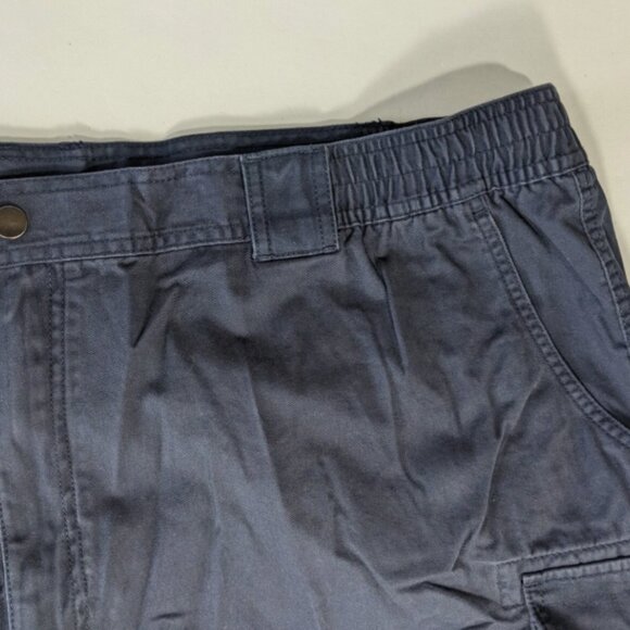 NEW Size 46 Big Mens Roundtree & Yorke Cargo Shorts Cotton (7" Inseam) Navy - Picture 2 of 7